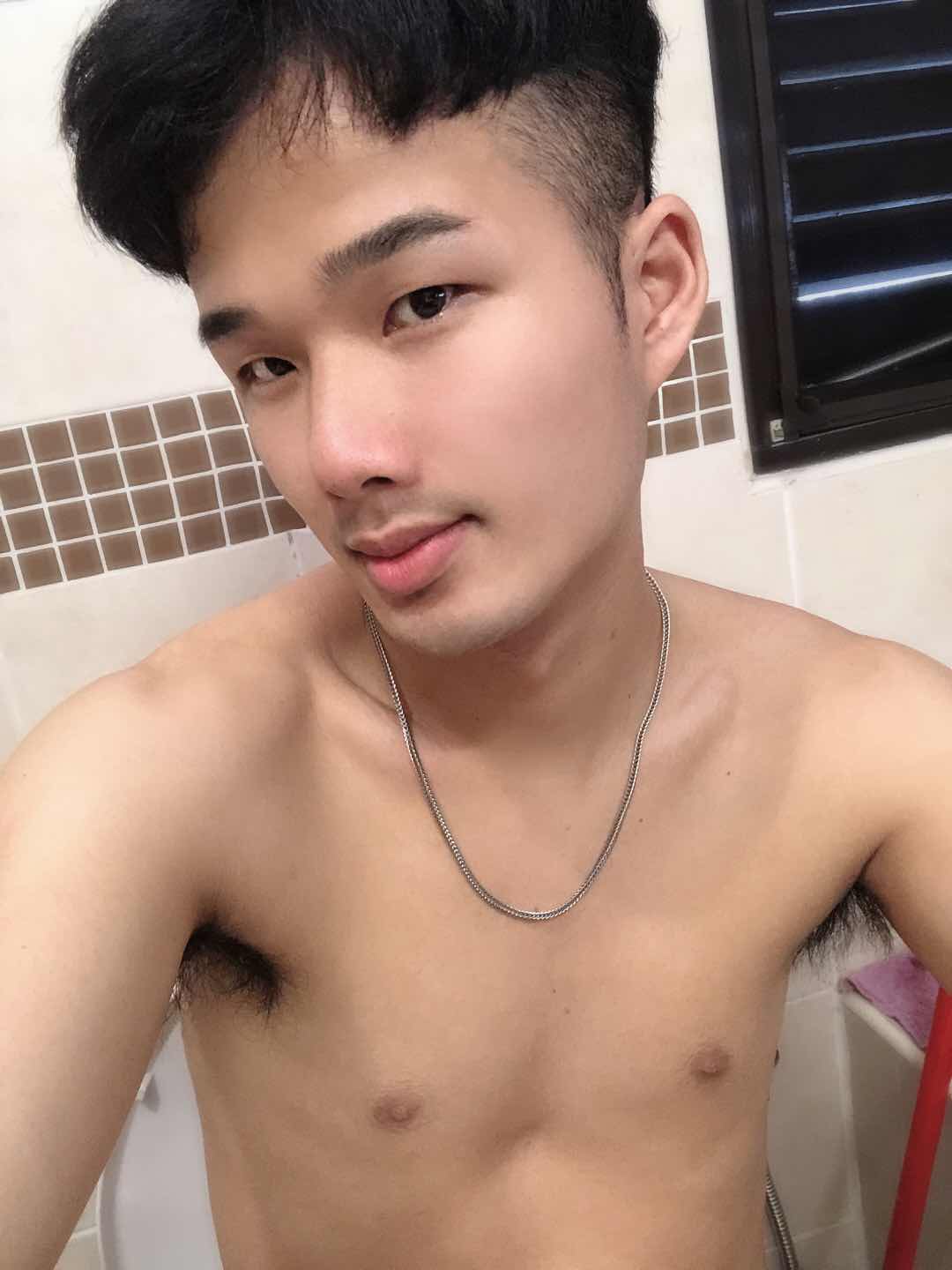 Asian boy showing cock cute selfie porn